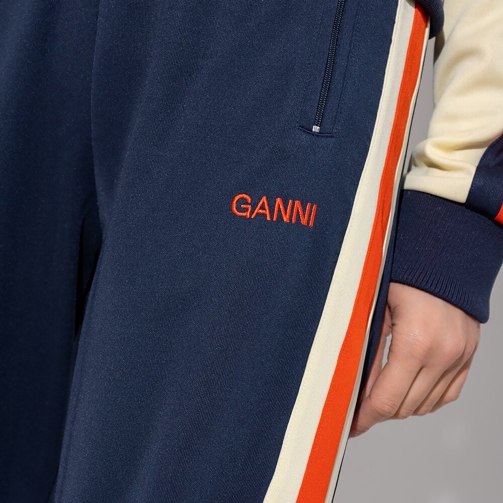 Ganni Track Pants- BLUE/ORANGE